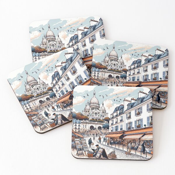 Item preview, Montmartre Illustration Paris designed and sold by unrealartwork.