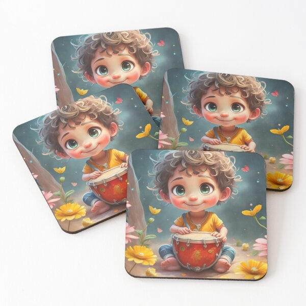 Item preview, child with drums 3 designed and sold by rayo-art.
