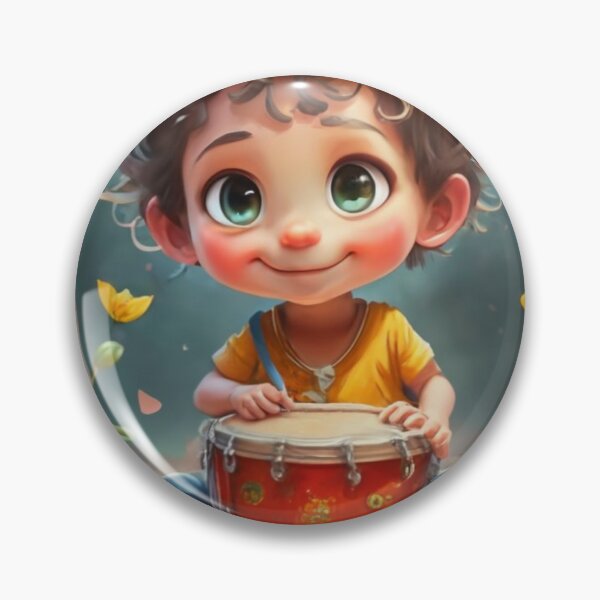 Item preview, child with drums 3 designed and sold by rayo-art.