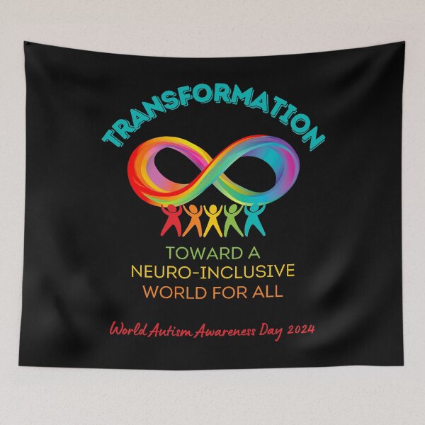 Item preview, World Autism Awareness 2024 Neurodiversity April 2 Infinity designed and sold by BunBuntheDog-.