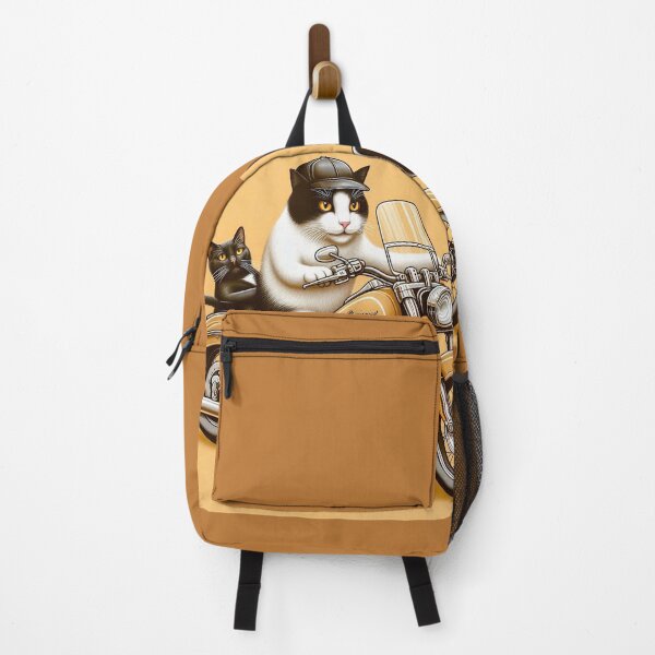 Item preview, Two cats on a Harley: The coolest duo in town designed and sold by FotoworldEdel.