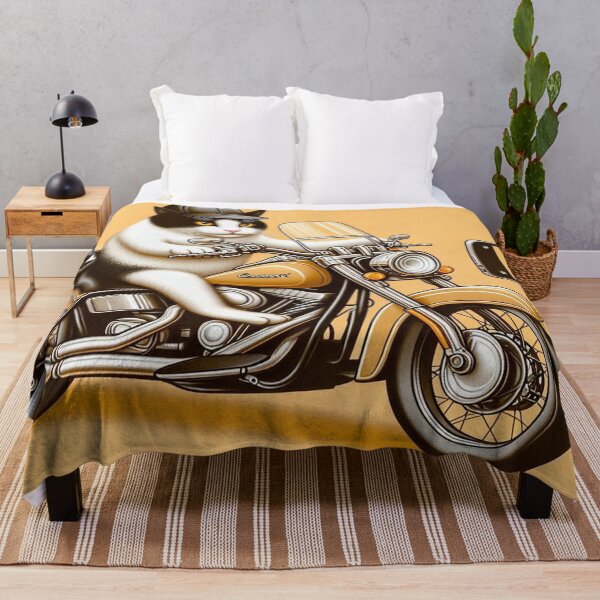 Item preview, Two cats on a Harley: The coolest duo in town designed and sold by FotoworldEdel.