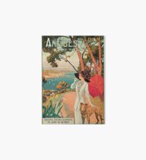 Vintage Antibes French Riviera Cote d'Azur ad Art Board