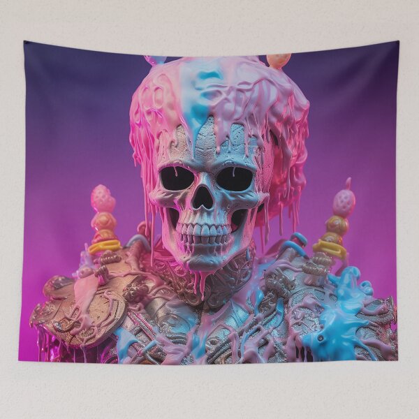 Item preview, Abstract Skull Art designed and sold by nomiraclehere.