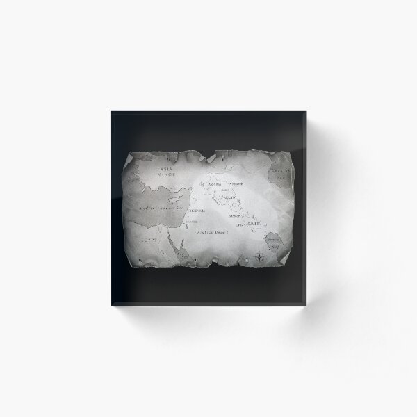 MAP OF MESOPOTAMIA Acrylic Block