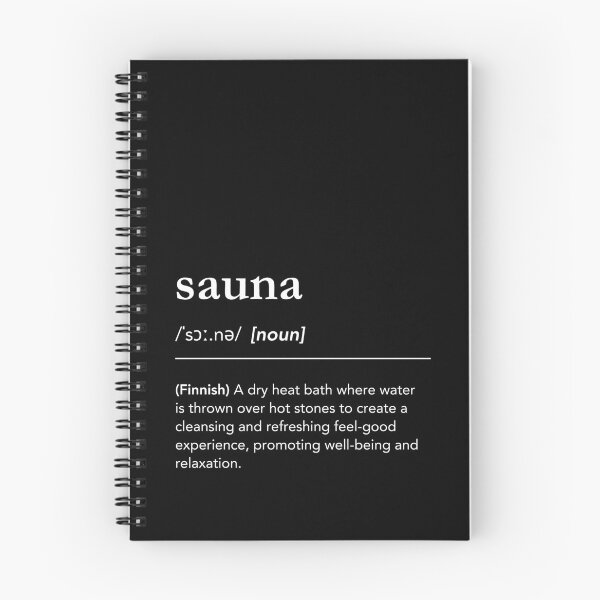 Item preview, Sauna definition, wellness quote, finnish sauna culture, black aesthetic, sauna time, sauna lover designed and sold by lagunaklein.