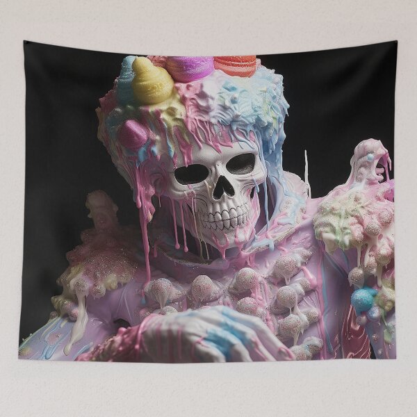 Item preview, Abstract Skull Art designed and sold by nomiraclehere.