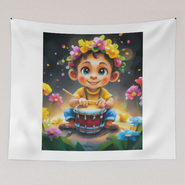 Item preview, child with drums 4 designed and sold by rayo-art.