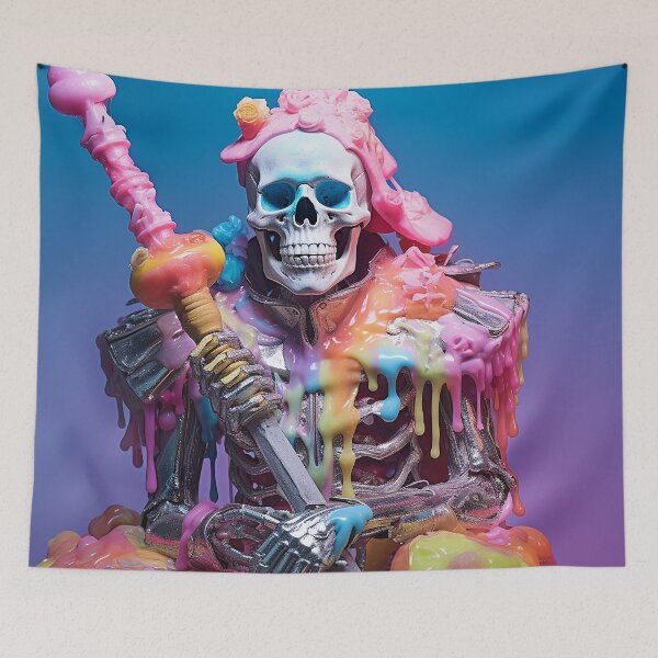 Item preview, Abstract Skull Art designed and sold by nomiraclehere.
