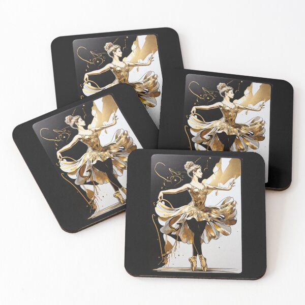 Item preview, Golden Ballerina: A Portrait of Elegance and Grace. designed and sold by NewtBoo.