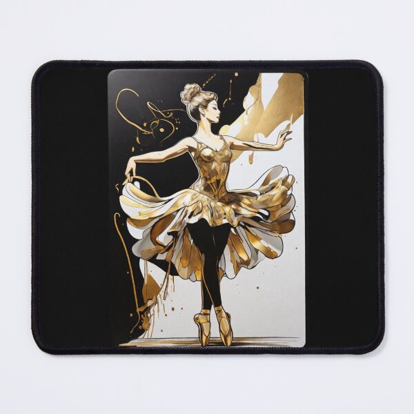 Item preview, Golden Ballerina: A Portrait of Elegance and Grace. designed and sold by NewtBoo.