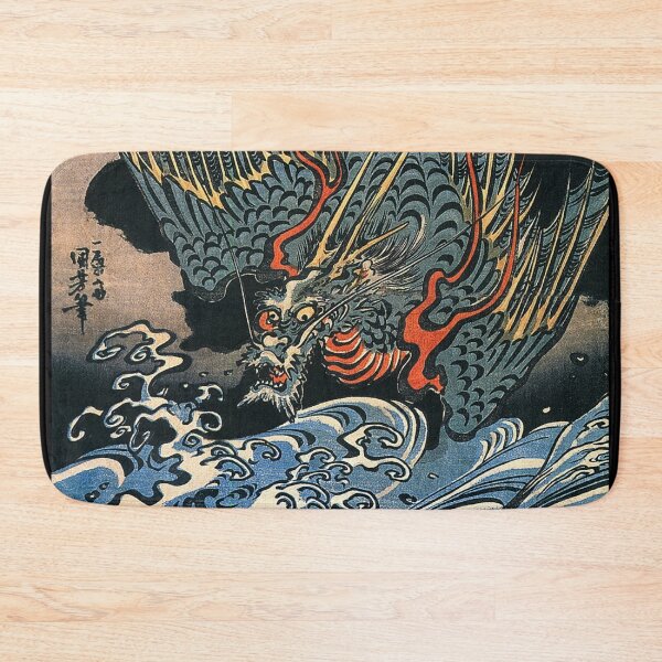 Item preview, Dragon flying above turbulent waves (1831) designed and sold by TheHappyK.