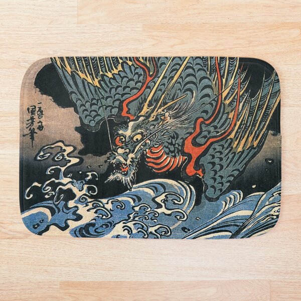 Item preview, Dragon flying above turbulent waves (1831) designed and sold by TheHappyK.