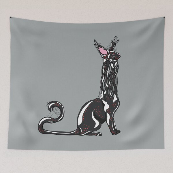 Item preview, Creepy Cat designed and sold by LupineCrow.