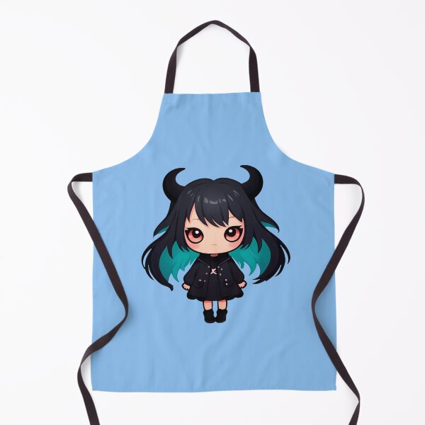 Item preview, Cute Monster Girl - Blue Hair Chibi Illustration designed and sold by MadnessEnvelope.