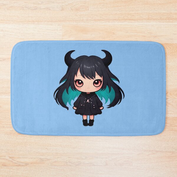 Item preview, Cute Monster Girl - Blue Hair Chibi Illustration designed and sold by MadnessEnvelope.