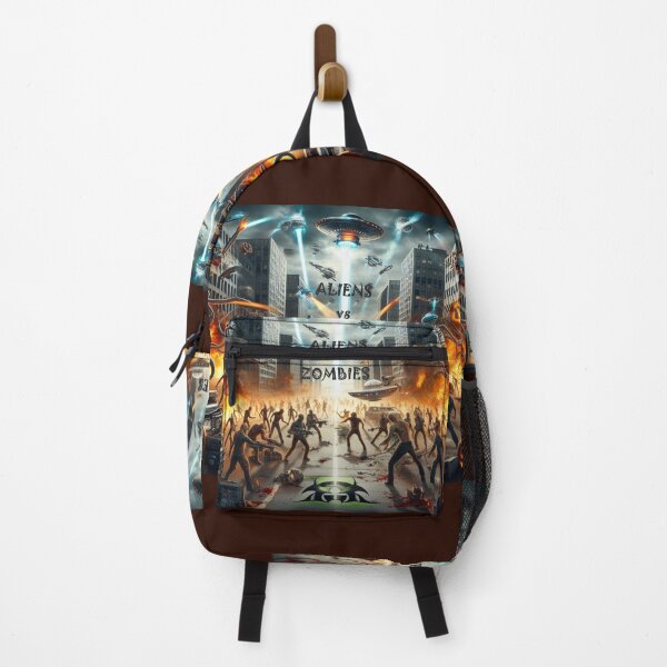 Item preview, The Battle Between Aliens and Zombies designed and sold by beaugence.