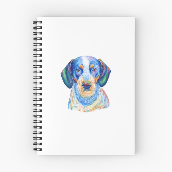 Item preview, Bluetick Coonhound Watercolor Portrait Painting designed and sold by HappyNoireArt.
