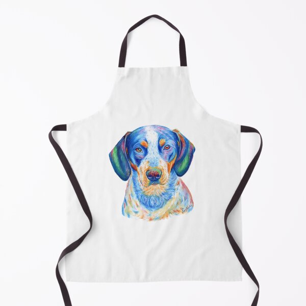 Item preview, Bluetick Coonhound Watercolor Portrait Painting designed and sold by HappyNoireArt.