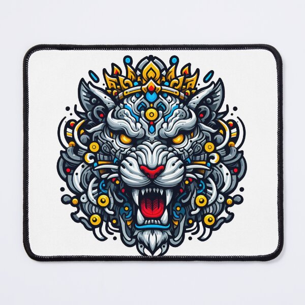Item preview, Angry Big Cat Art Design Tiger Face designed and sold by SimpleP.