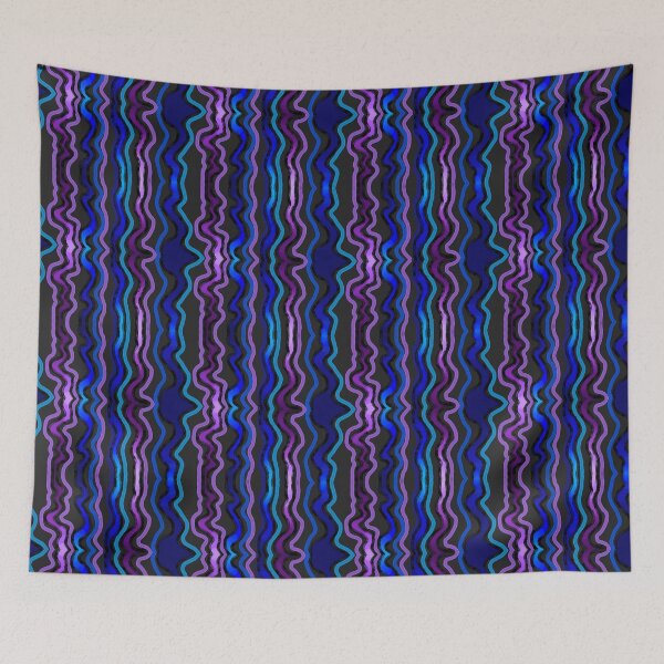 Item preview, Blue and Purple Wavy Lines  designed and sold by JaygiesDesign.