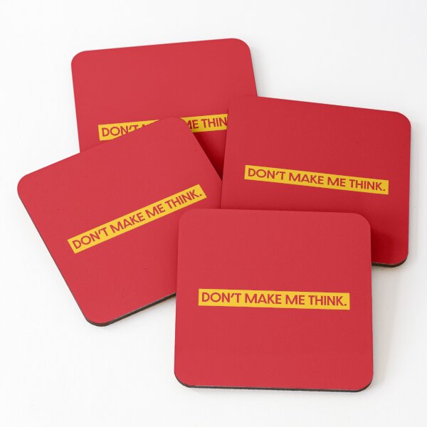 Item preview, Don't Make Me Think - UX Designer | Product Designer | UI Designer Stickers designed and sold by PoshPixel.