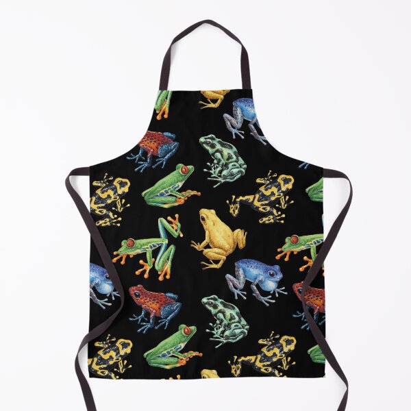 Item preview, Frogs on black designed and sold by Katerina Mitkova Kirilova.