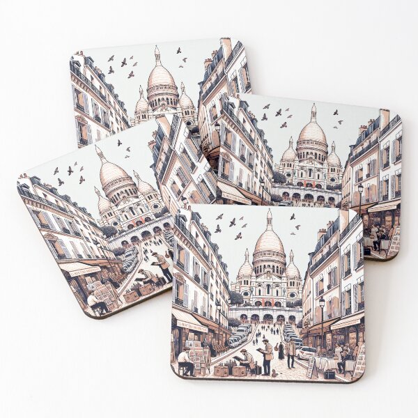 Item preview, Montmartre Illustration Paris designed and sold by unrealartwork.
