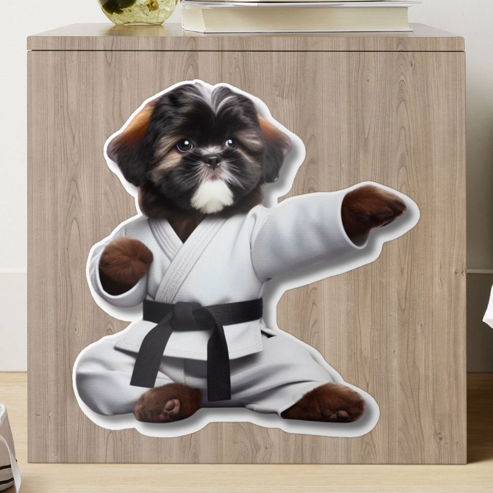 Shirt Kung Fu Shih Tzu Shih Tzu Dog Lie In House Graphic By