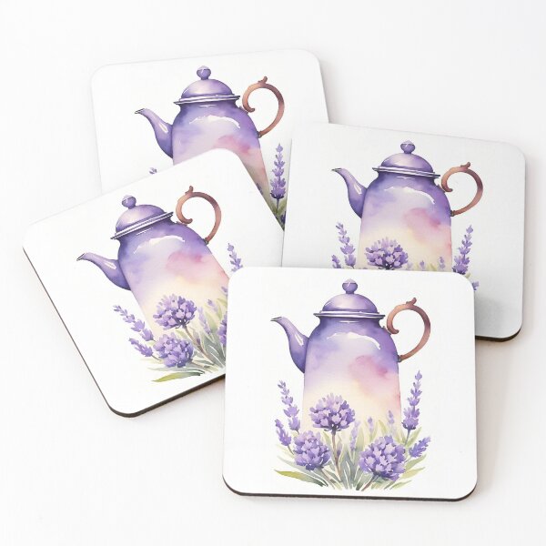 Item preview, violet teapot whith lavanda designed and sold by Tatty-shop.