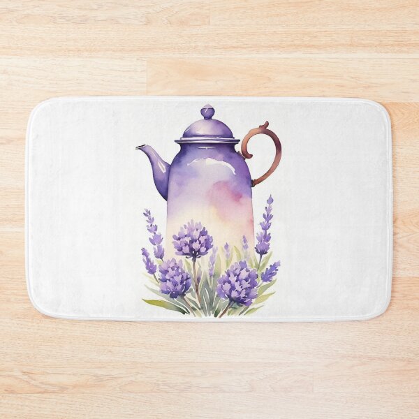 Item preview, violet teapot whith lavanda designed and sold by Tatty-shop.
