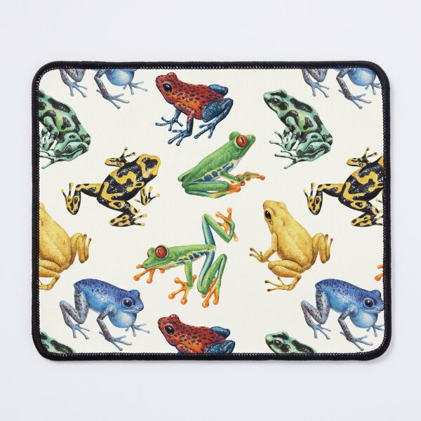 Item preview, Frogs on natural white designed and sold by Katerina Mitkova Kirilova.