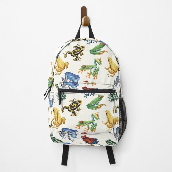 Item preview, Frogs on natural white designed and sold by Katerina Mitkova Kirilova.