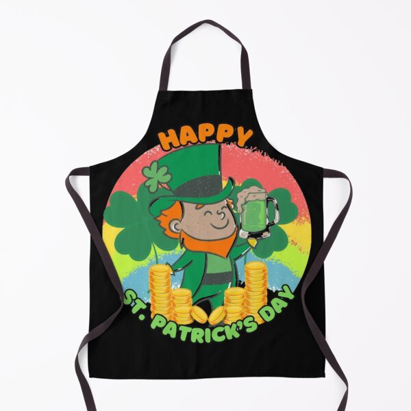 Item preview, Happy St Patrick's Day - Cute Leprechaun Design - Black Background designed and sold by TGAL2.