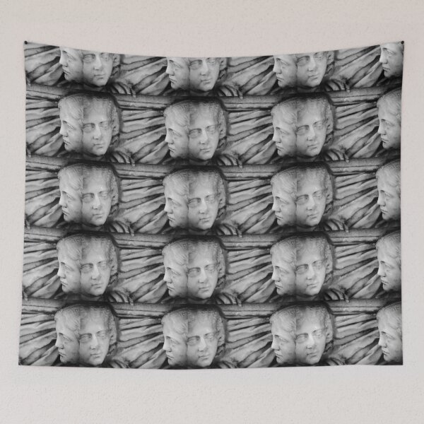Item preview, Faces Marble Sculpture Roman Bath Cordoba Black and White designed and sold by eddiebarronshop.