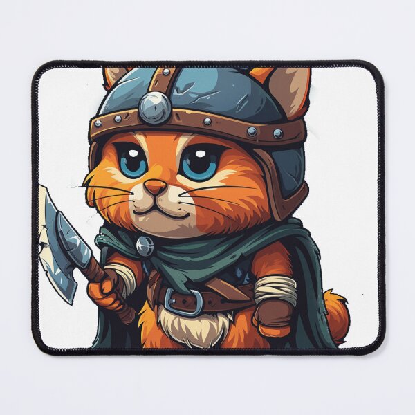 Item preview, Kitten Raider: The Tiny Viking designed and sold by dungeonwarriors.