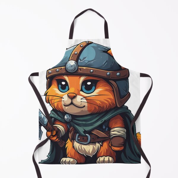 Item preview, Kitten Raider: The Tiny Viking designed and sold by dungeonwarriors.