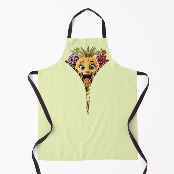 Item preview, Smiley fruits looking through the open zip, fantasy fun designed and sold by LoneAngel.