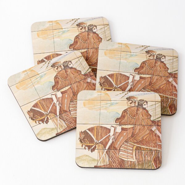 Item preview, On Horseback Tiles Cordoba Vertical designed and sold by eddiebarronshop.