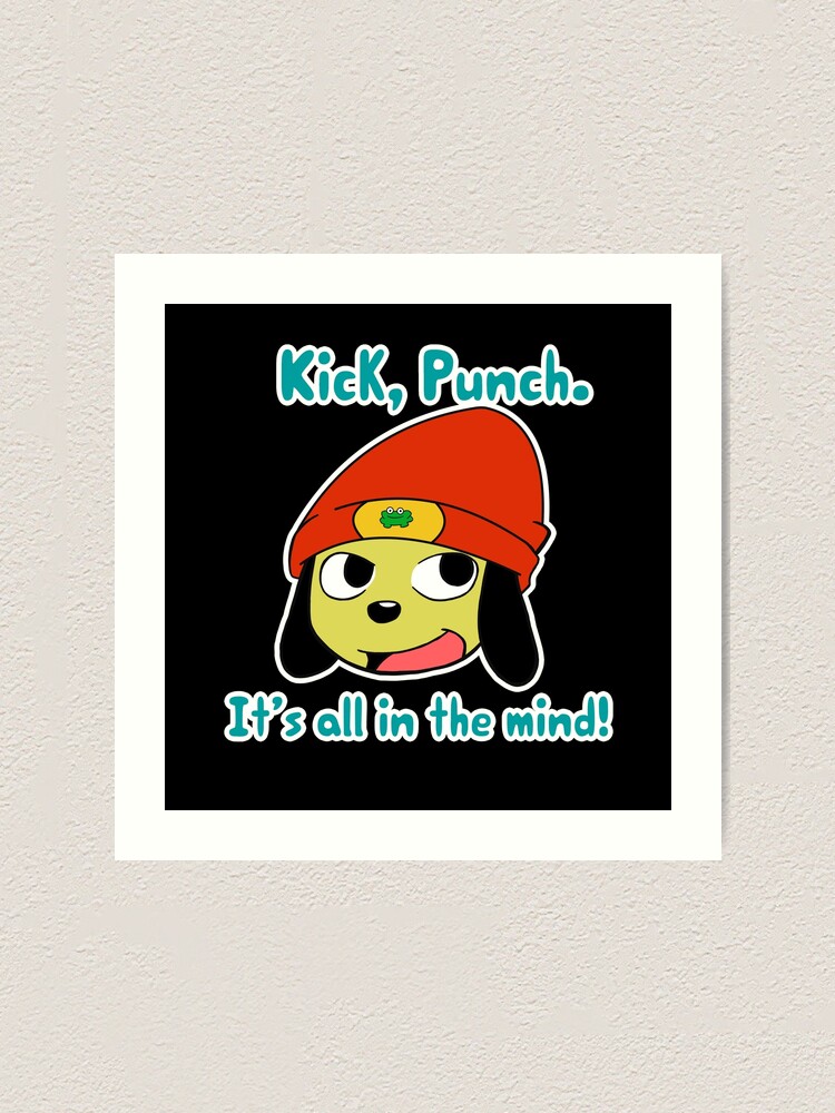 "Parappa the rapper Kick Punch, It's all in the mind!" Art