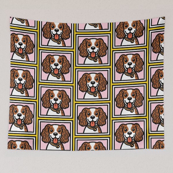 Item preview, King Charles Cavalier Spaniel Pop Art designed and sold by FunnehGacha.