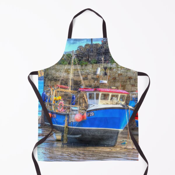 Item preview, Fishing Boat In Cornish Harbour designed and sold by Londonimages.