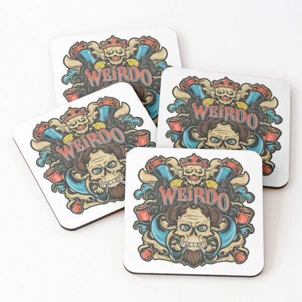 Item preview, Weirdo Typography | Creepy Letters with Devilish Skull designed and sold by diegomenjivar92.