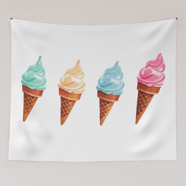 Item preview, Pastel Dream: A Whimsical Ice Cream Cone designed and sold by CrazySweets.