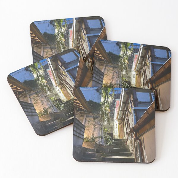 Item preview, Dark Alley Stairs in Bukchon Hanok Village | Seoul Photography designed and sold by YemmyZImages.