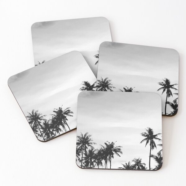 Item preview, Minimalist Black and White Palm Trees designed and sold by Leufia.