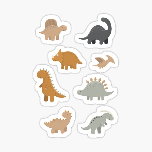 Item preview, Cute dinosaur stickers designed and sold by little-paul.