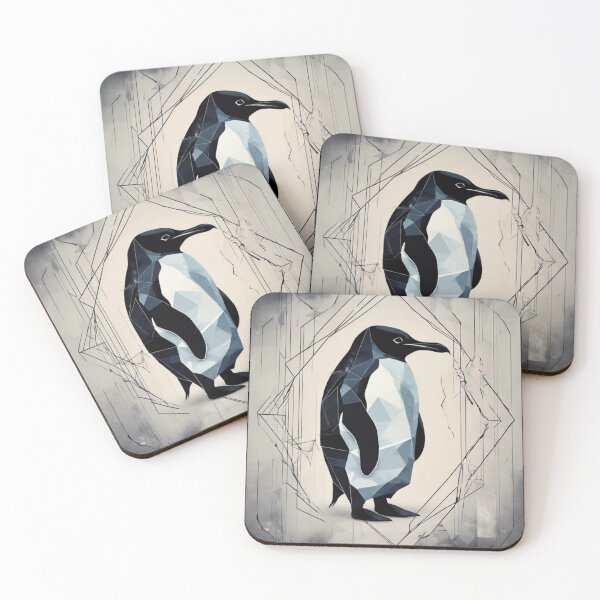 Item preview, Black and white penguin designed and sold by GeometricPic.