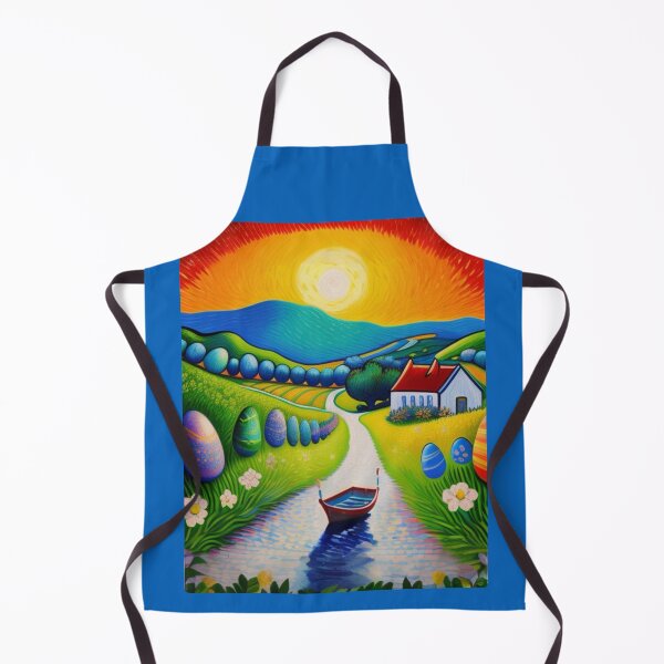 Item preview, Osterland Idyll digital art based on VanGogh - expressionistically happy designed and sold by kikidu21.