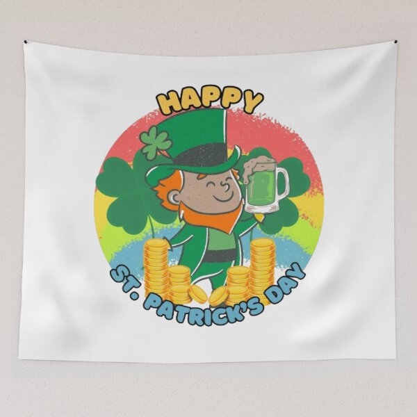Item preview, Happy St Patrick's Day - Cute Leprechaun Design - White Background designed and sold by TGAL2.